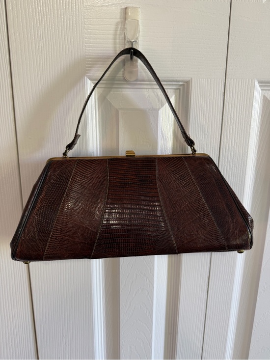 Coach Handbags - Coach Alligator Skin Trapezoid Handbag Authentic 1950s